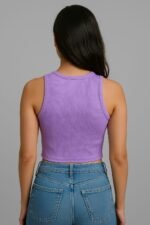 T-Bag Tank Top for Women – 2x2 Rib Solid Sleeveles - Image 3